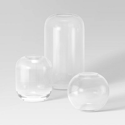  3pc Vase Set Glass Vase Set - Room Essentials™