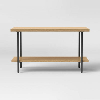  Wood And Metal Coffee Table With Storage Shelf - Room Essentials™