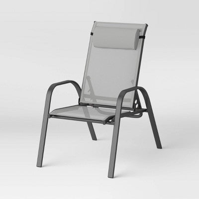  5pc Adjustable Back Patio Chat Set - Gray - Room Essentials™