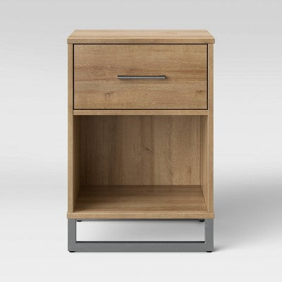  Mixed Material Nightstand - Room Essentials™